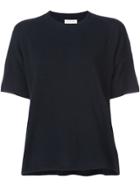 Mansur Gavriel Short Sleeve Knitted Top - Black