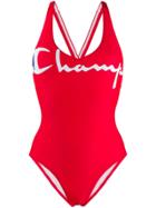 Champion Script Logo Swimsuit - Red