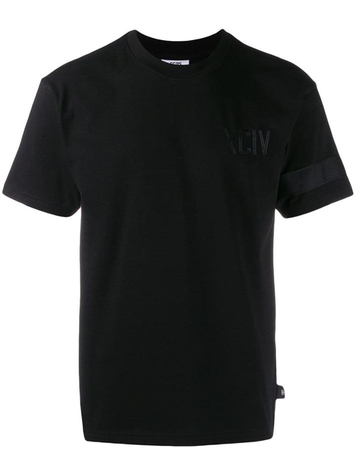 Gcds Satin Band T-shirt - Black