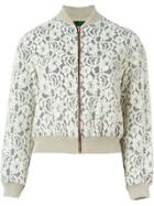 Jean Paul Gaultier Vintage Floral Lace Bomber Jacket - Nude & Neutrals