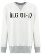 À La Garçonne - Printed Sweatshirt - Unisex - Cotton/spandex/elastane - M, White, Cotton/spandex/elastane