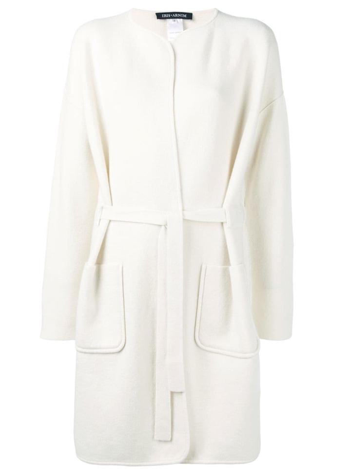 Iris Von Arnim Cashmere Midi Cardigan - White