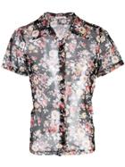 Reformation Charisma Sheer Floral Print Shirt - Virginiah