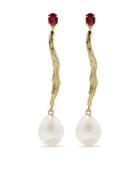 Wouters & Hendrix Gold 18kt Yellow Gold Uzerai Exclusive Ruby & Pearl