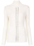 Uma Raquel Davidowicz Knit Smart Blouse - White