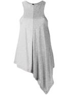 Unravel Project Asymmetrical Tank Top - Grey