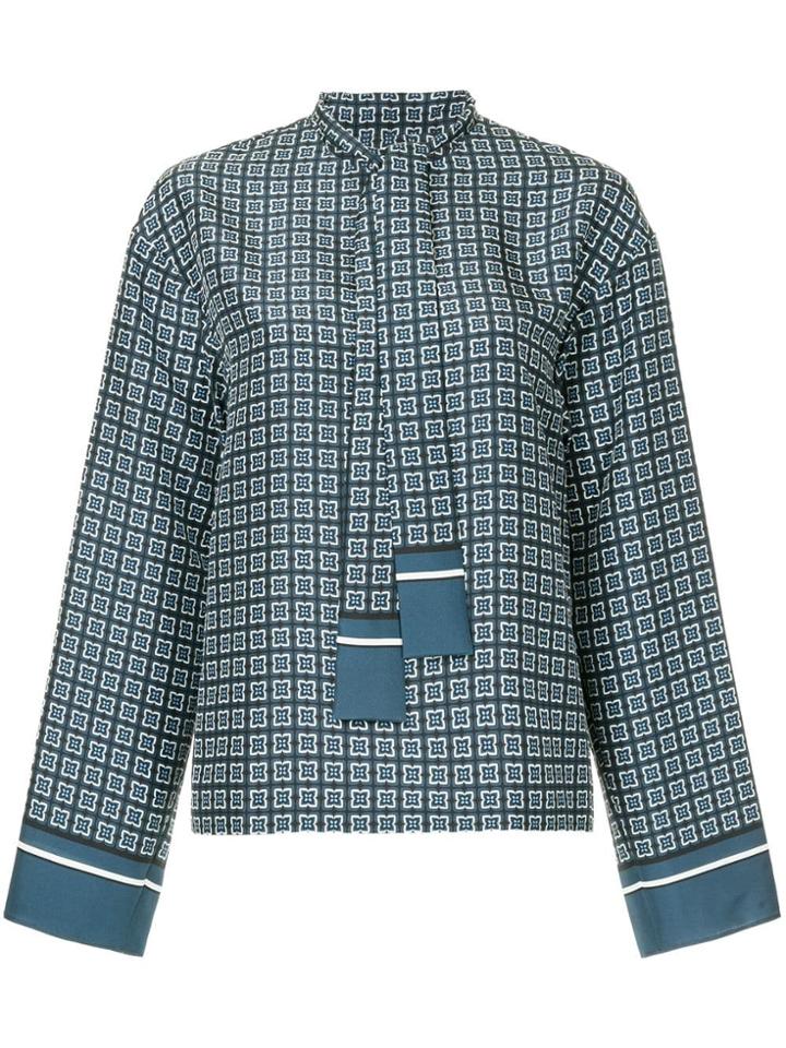 Goen.j Scarf Neck Blouse - Blue
