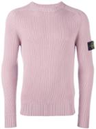 Stone Island Ribbed Crew Neck Jumper