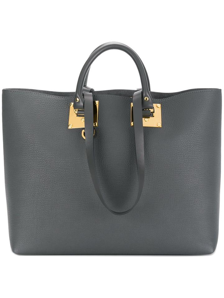 Sophie Hulme Double Handle Tote - Grey