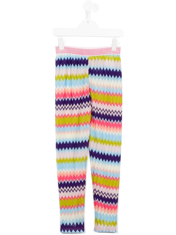 Missoni Kids Chevron Pattern Trousers, Girl's, Size: 10 Yrs