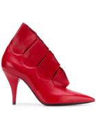 Casadei Ruffled Booties - Red