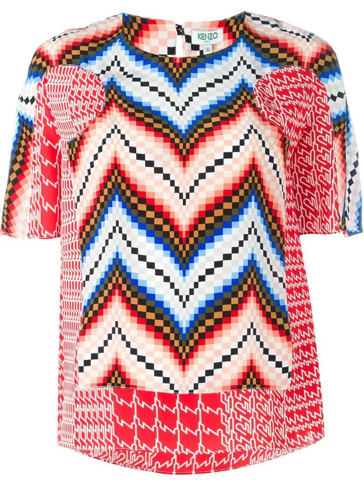 Kenzo Chevron Print Top