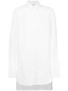 Lost & Found Rooms - Elongated Shirt - Men - Cotton/linen/flax - S, White, Cotton/linen/flax