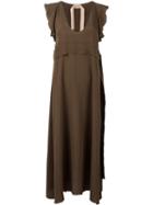 No21 Maxi Dress, Women's, Size: 40, Brown, Acetate/silk