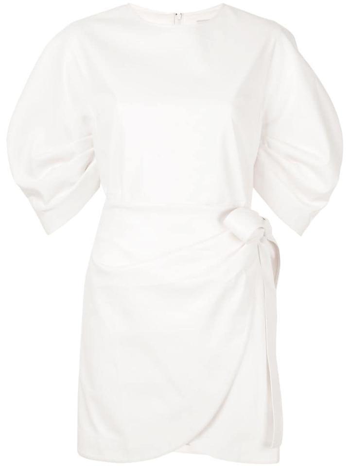 Goen.j Wrap Mini Dress - White