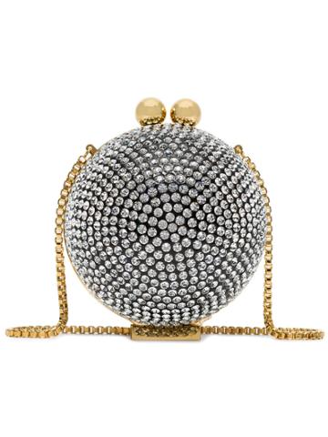 Marzook Crystal-embellished Clutch - Metallic