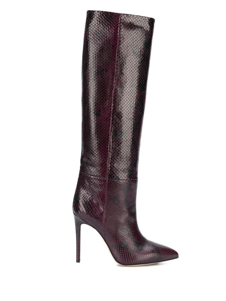 Paris Texas Snakeskin Effect Boots - Purple