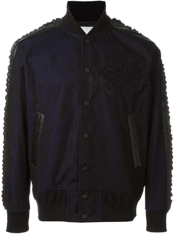 Sacai Textured Sleeve Bomber Jacket