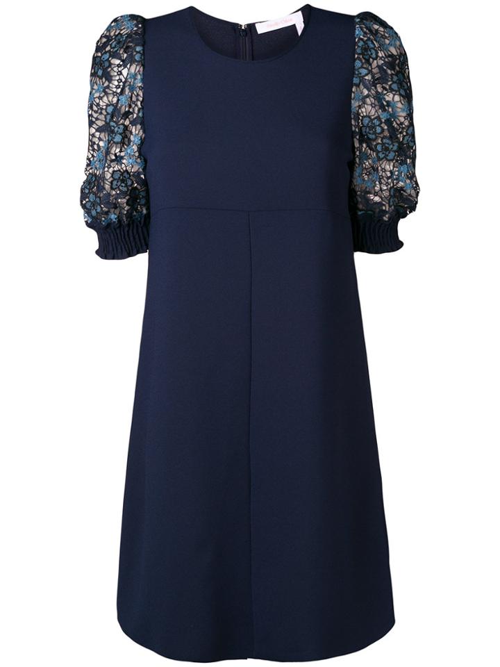 See By Chloé Flared Summer Dress - Blue
