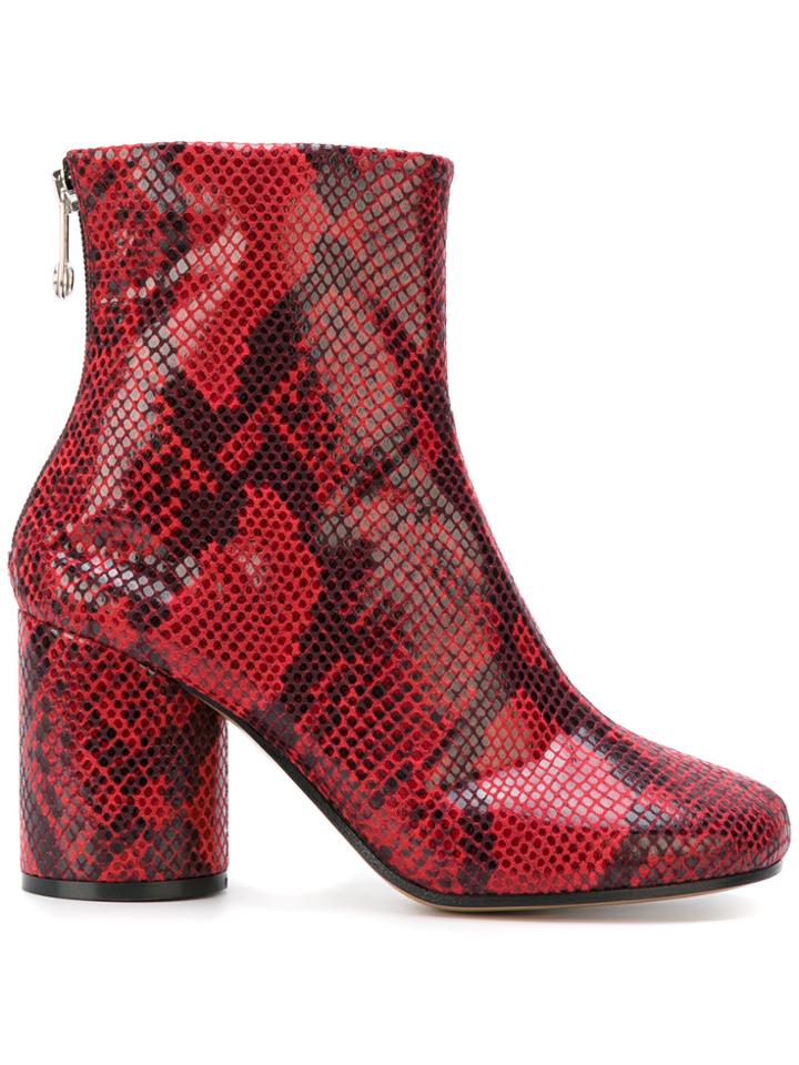 Maison Margiela Socks Ankle Boots - Red