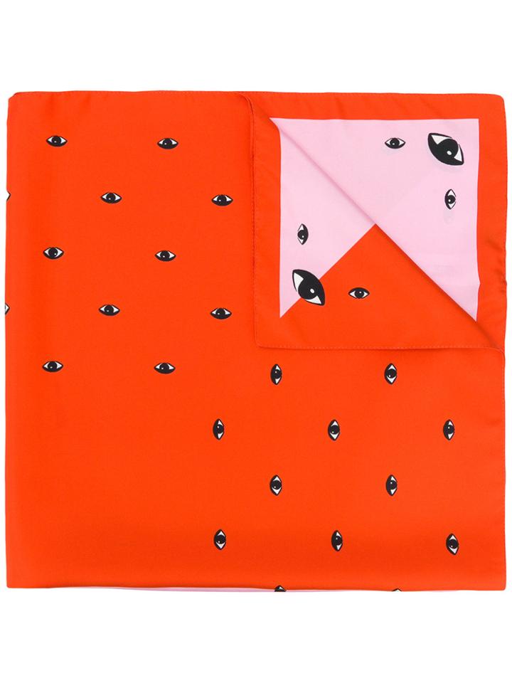 Kenzo Eye Neck Scarf - Pink & Purple