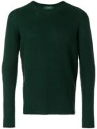 Zanone Crew Neck Jumper - Green