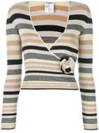 Chanel Vintage Striped Sweater - Pink