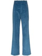 Helmut Lang Straight Leg Corduroy Trousers - Blue
