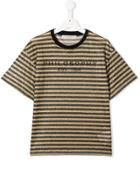 Philosophy Di Lorenzo Serafini Kids Teen Striped Logo Print T-shirt -