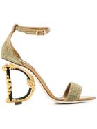 Dolce & Gabbana Soft Lurex Sandals - Gold