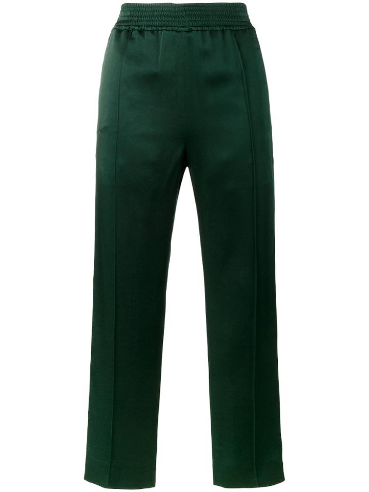 Haider Ackermann Satin Track Pants - Green