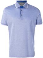 Canali Classic Polo Shirt, Men's, Size: 48, Blue, Cotton
