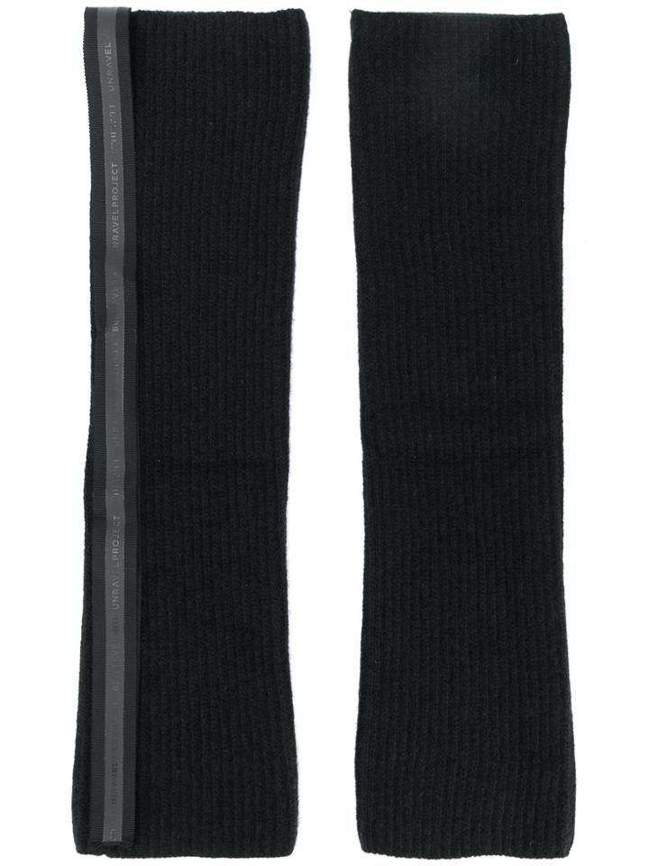 Unravel Project Knit Gloves - Black