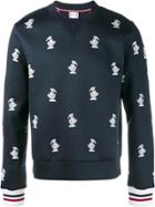 Moncler Gamme Bleu Duck Embroidered Sweatshirt - Blue