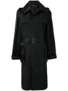 Undercover Belted Trench Coat - Black