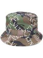 Valentino Vltn Camouflage Bucket Hat - Green