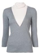 Fabiana Filippi Turtleneck Sweater - Grey