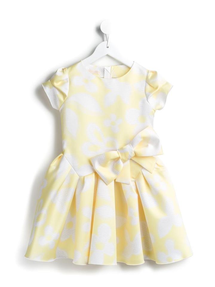 I Pinco Pallino Flared Floral Dress, Girl's, Size: 6 Yrs, White