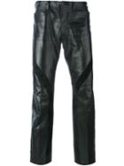 Jean Paul Gaultier Vintage Leather Trousers, Men's, Size: 48, Black