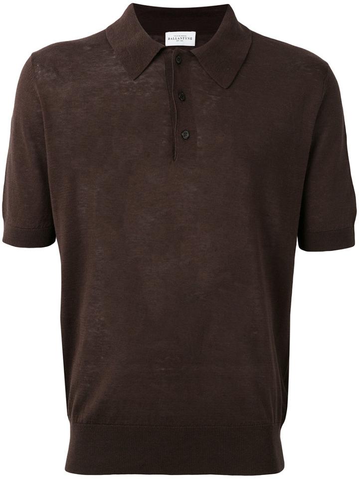 Ballantyne - Classic Polo Shirt - Men - Silk - 54, Brown, Silk
