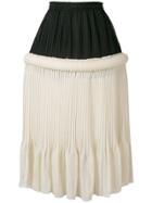 Jw Anderson High Rise Pleated Skirt - Nude & Neutrals