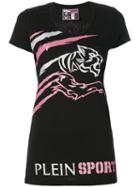 Plein Sport - Logo Print T-shirt - Women - Cotton - Xs, Black