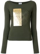 Moschino Vintage Boat Neck Top - Green