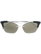 Prada Eyewear Cat Eye Sunglasses - Metallic