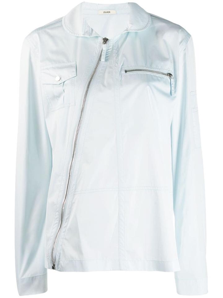 Zilver Button-down Shirt In Bci Cotton - Blue