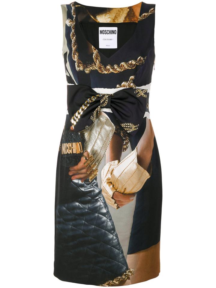 Moschino Trompe L'oeil Fantasy Dress - Blue