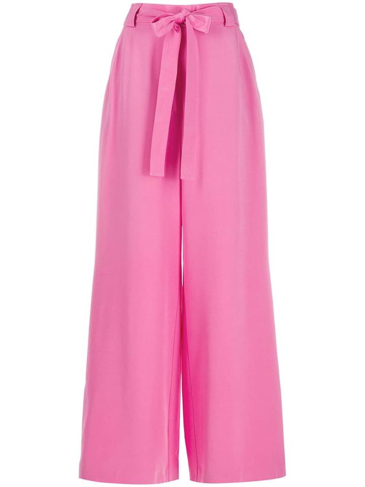 Etro Tie Waist Wide Leg Trousers - Pink