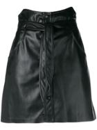 Nanushka Chai Vegan Leather Skirt - Black
