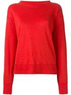 Isabel Marant Étoile 'klowi' T-shirt, Women's, Size: Large, Red, Linen/flax