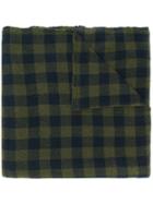 Apuntob Cashmere Checked Scarf - Green